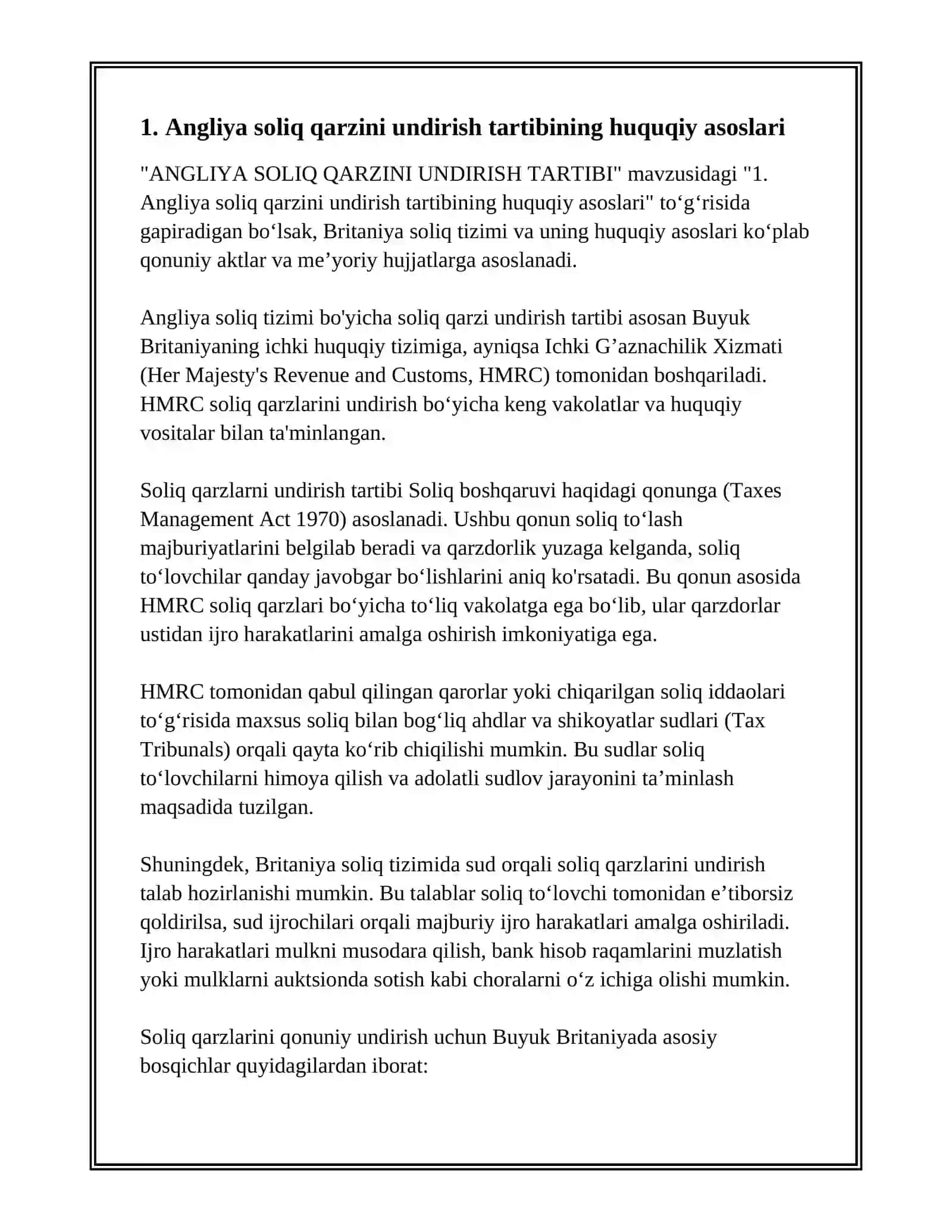 ANGLIYA SOLIQ QARZINI UNDIRISH TARTIBI 3