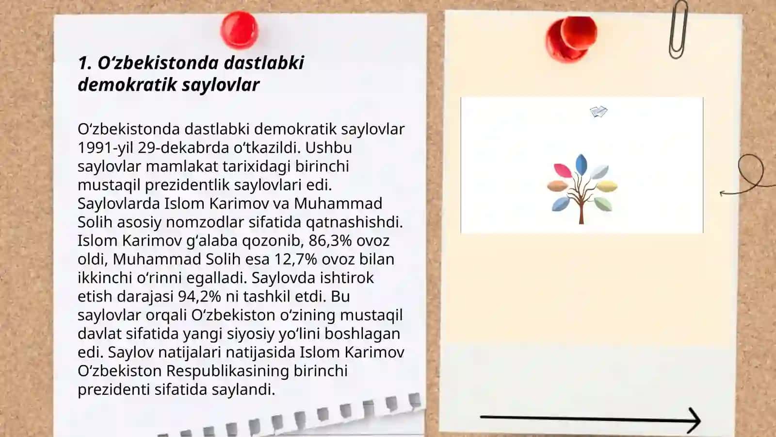 Oʻzbekistonda demokratik, fuqarolik jamiyati asoslarining shakllanishi, amalga oshirilgan siyosiy islohotlar 3
