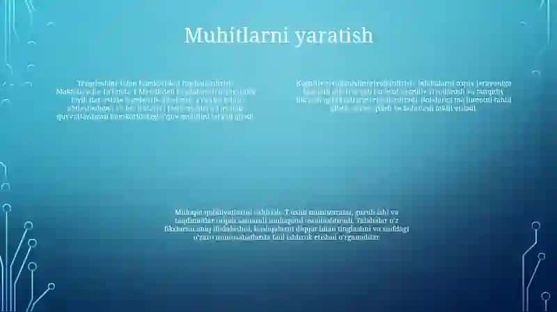 Maktabgacha Ta'Limda T Metodidan Foydalanish 3