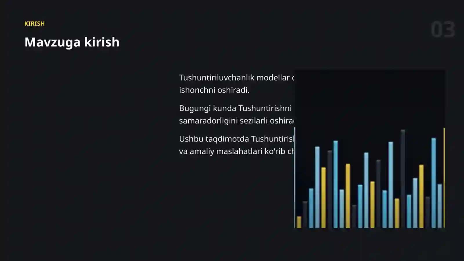 TUSHUNTIRILUVCHANLIK 3