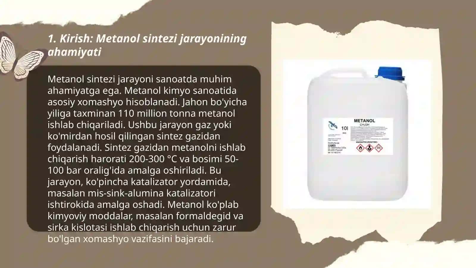 Metanol sintez qilish kinetikasi 3