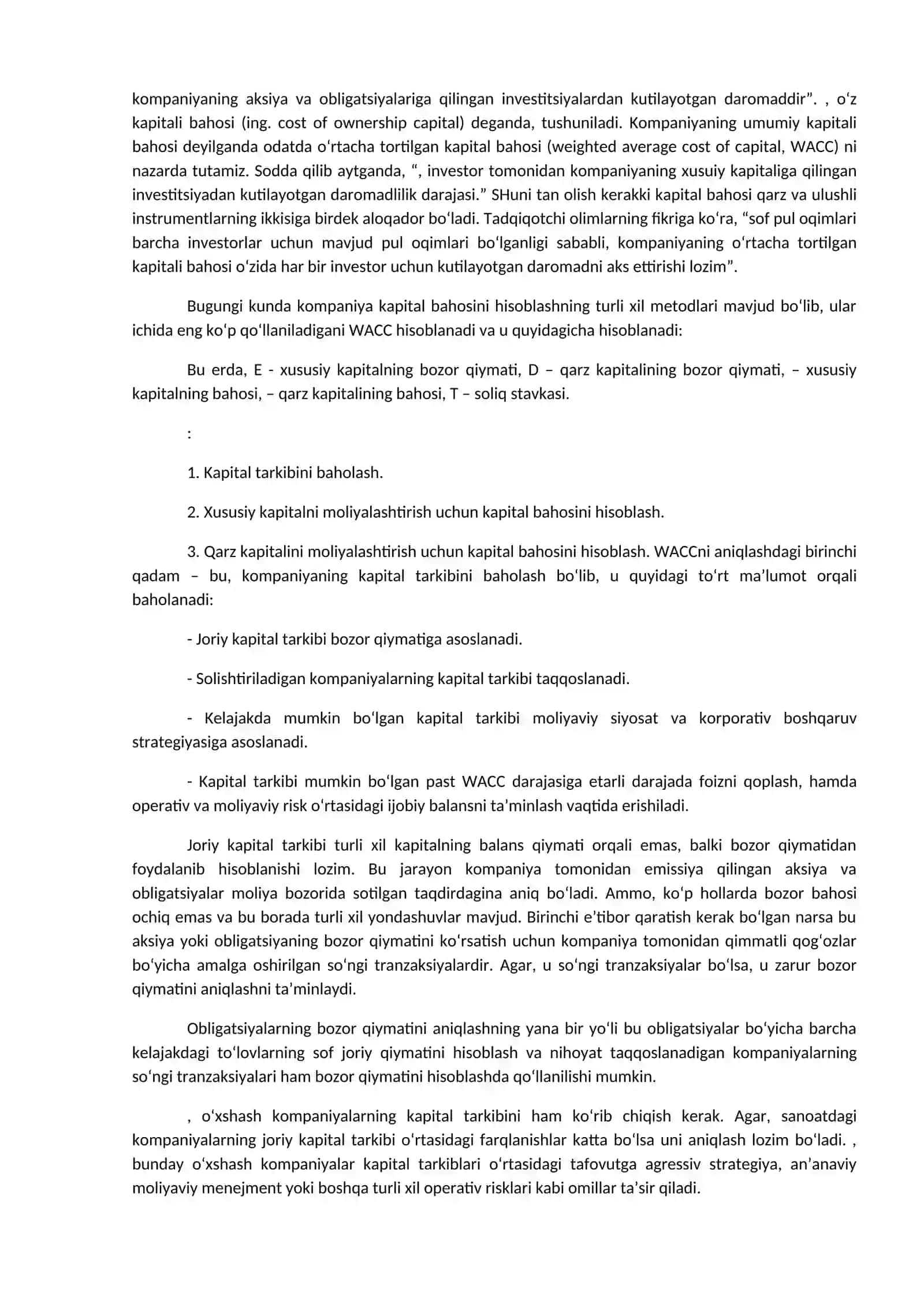 Investitsion loyihalar tahlilining moliyaviy jihatlari 3