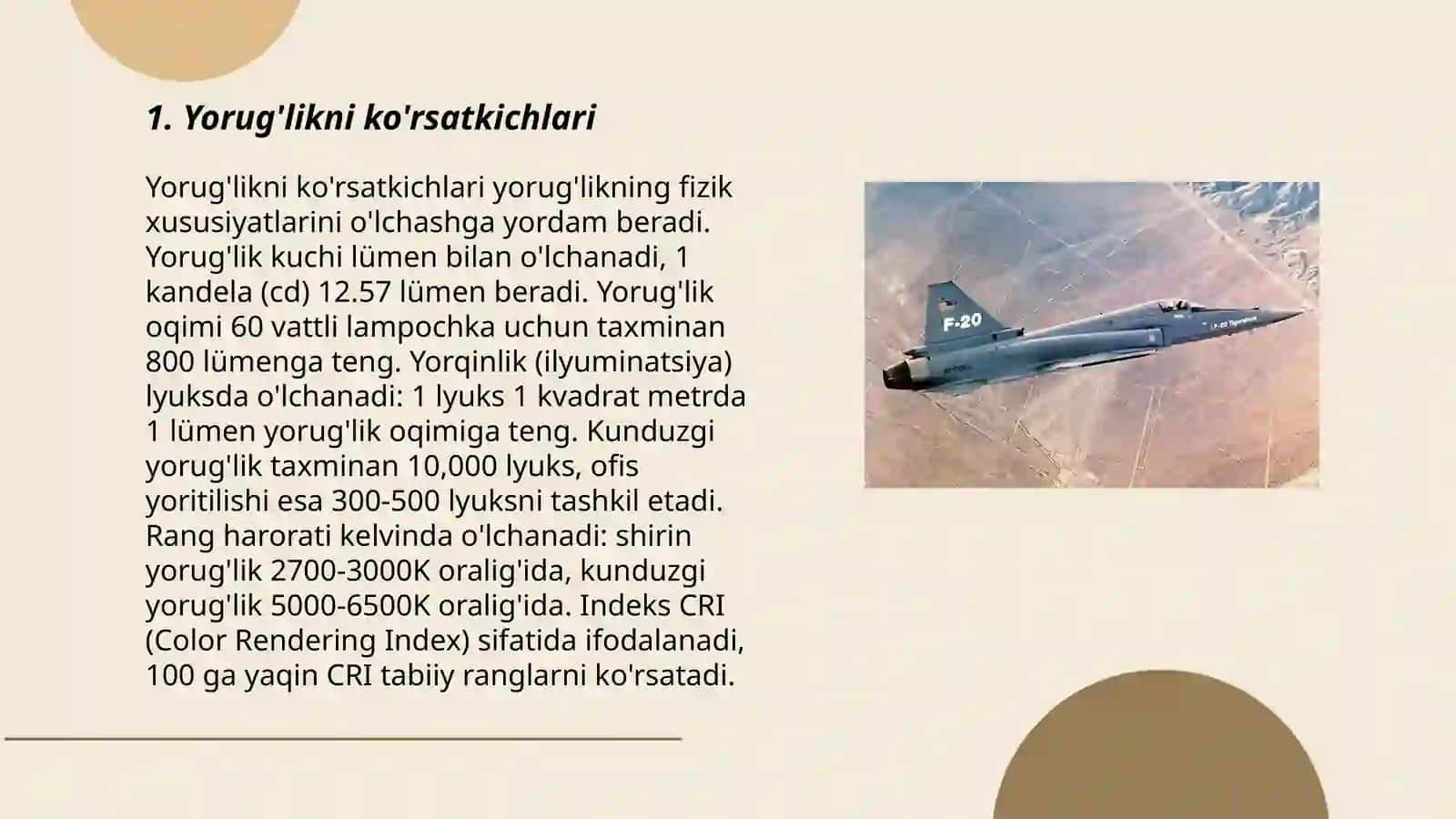 Yoruģlikni iqlim koeffitsiyenti roli, o'ta aniq ishlar 3