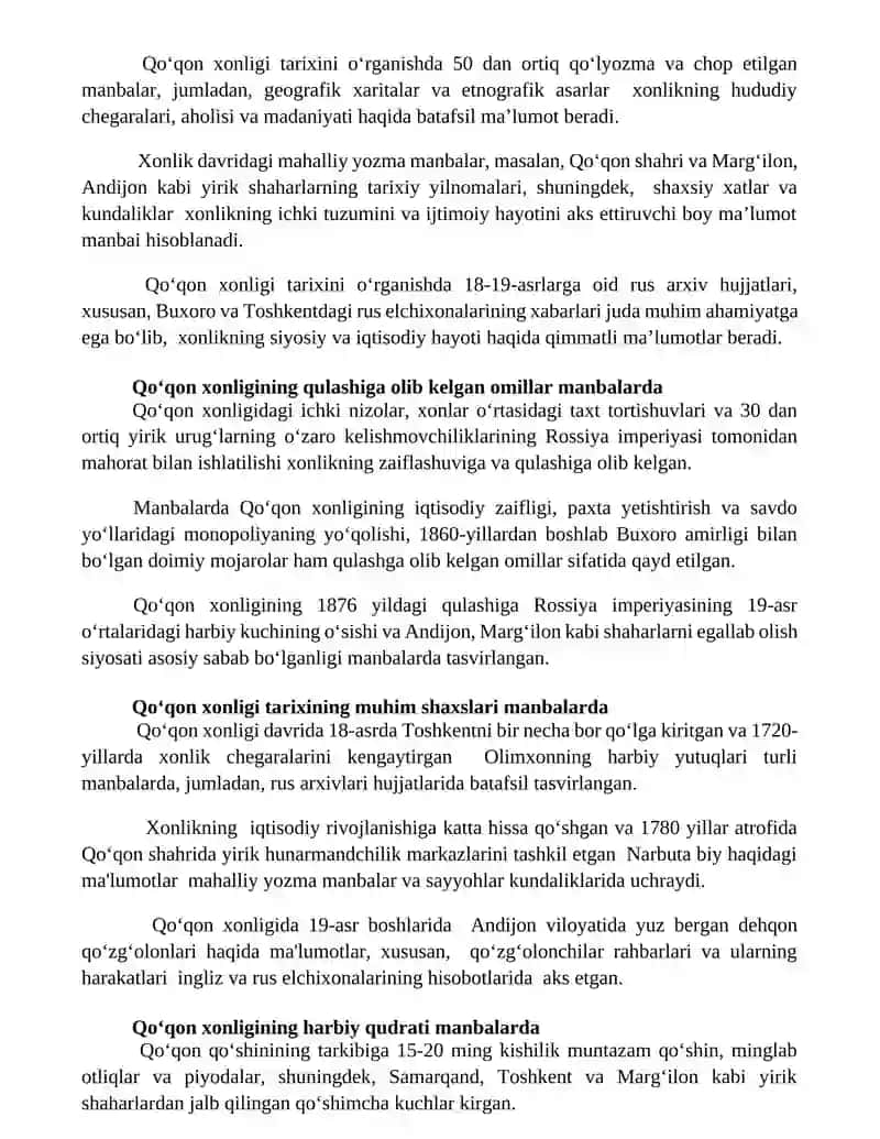 Qo'qon xonligi manbalarda 3