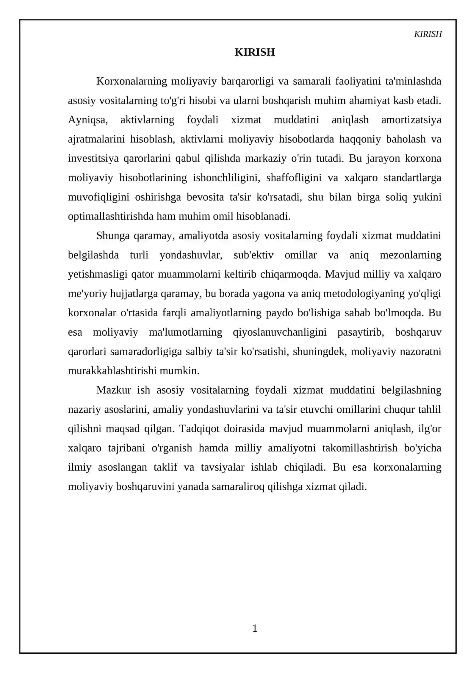 Asosiy vositalarning foydali xizmat muddati qanday belgilanadi? 3