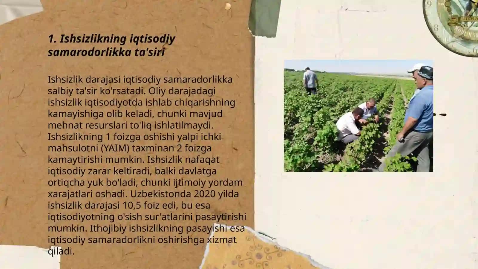 Ishsizlikning ijtimoiy-iqtisodiy oqibatlari.Ouken qonuni 3