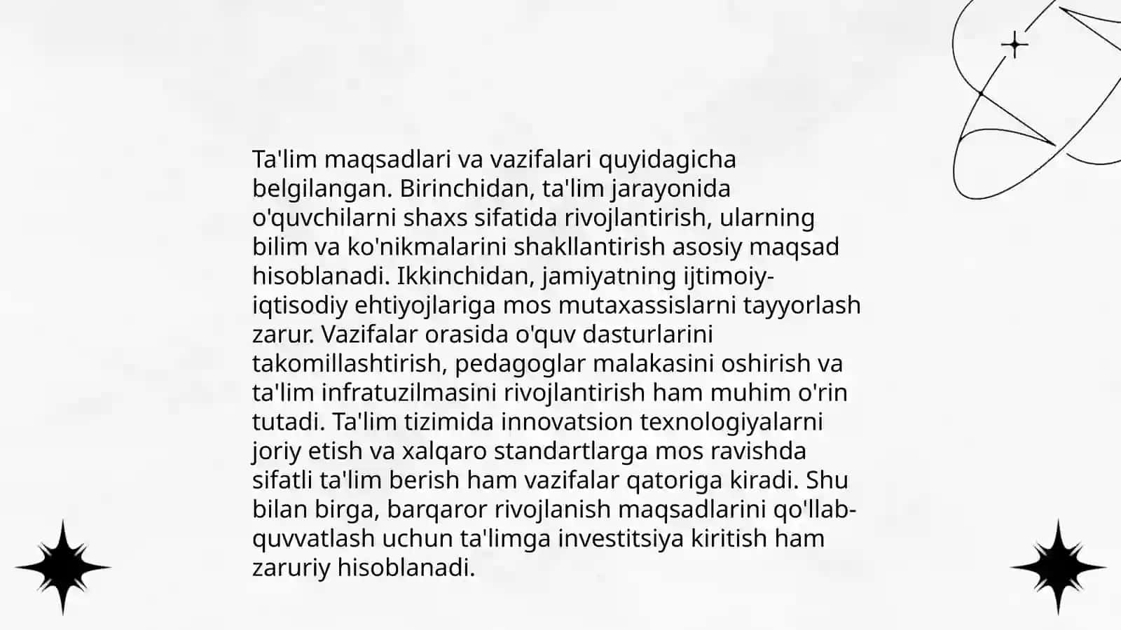 Ilk va maktabgacha quyiladigan davlat talablari o‘quv dasturlari 3