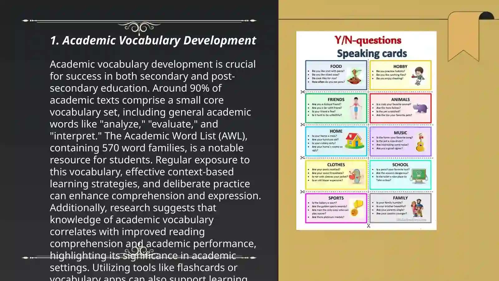 Academic Vocabulary Development 3