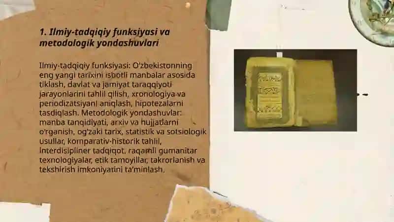 Oʻzbekistonning eng yangi tarixini oʻrganish funksiyalari va tamoyillari 3