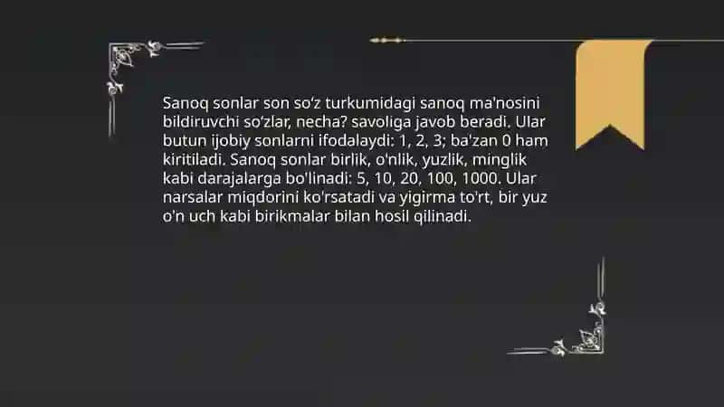 Son so‘z turkumi 3