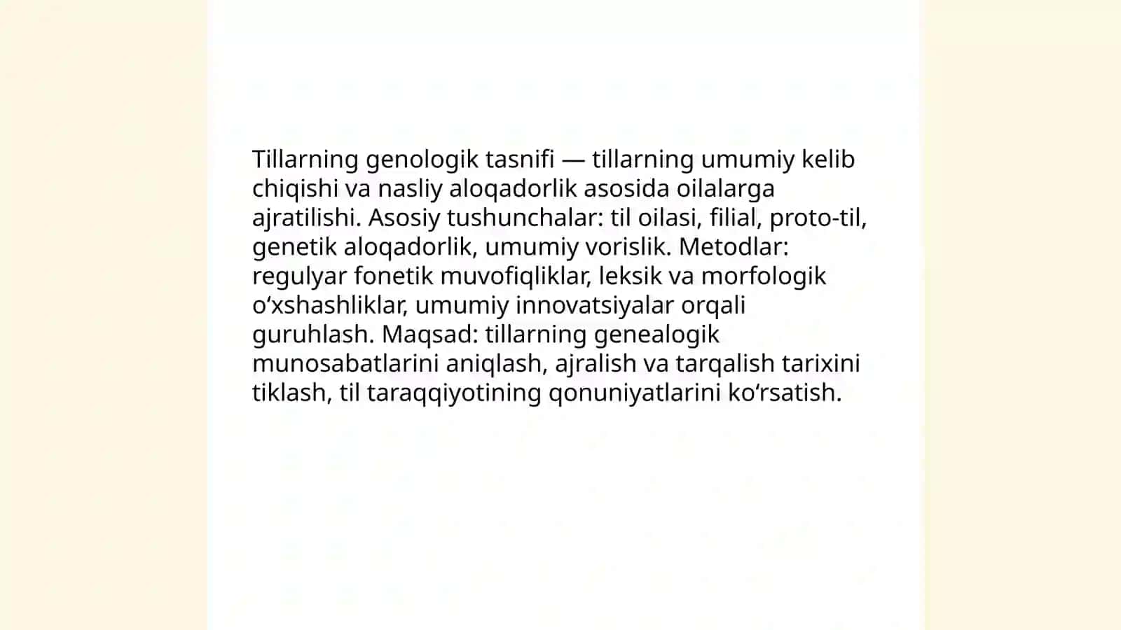 Tillarning genologik tasnifi 3