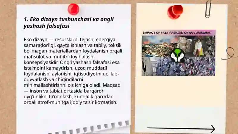 Eko dizayn tushunchasi va ongli yashash falsafasi 3