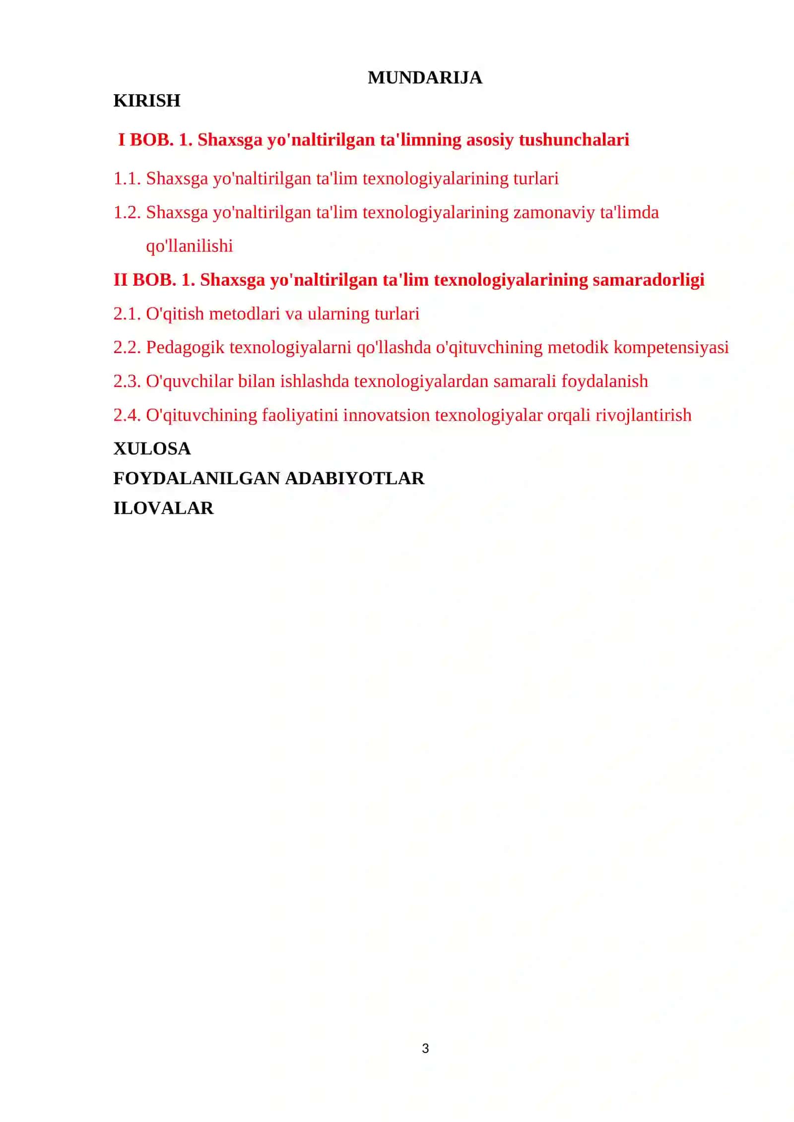 Shaxsga yo'naltirilgan ta'lim texnologiyalari va uni zamonaviy sharoitda qo’llash 3