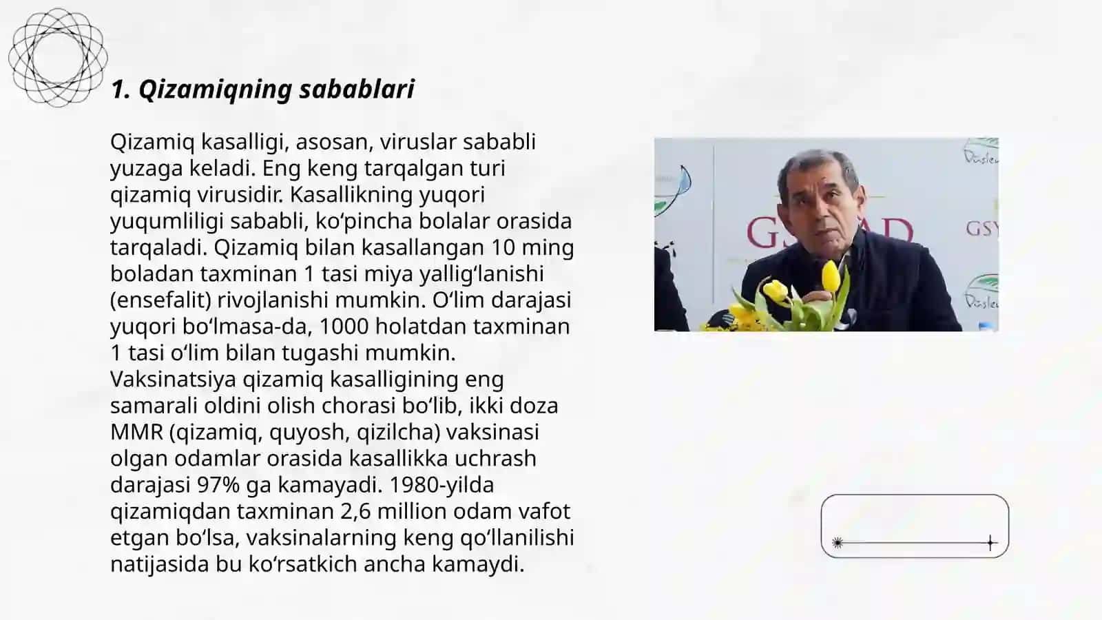 Qizamiq qizilcha suvchechak Skarlatina.Tepki(epidparotit) 3