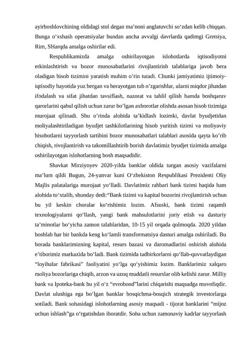 Banklarda berilgan kafolatlar hisobi 3