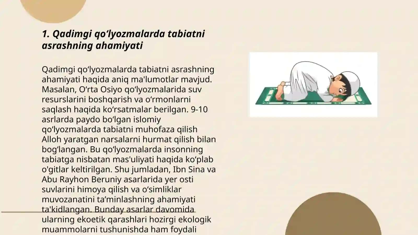 Qadimgi qoʻlyozmalarda tabiatni muhofaza qilish haqidagi masalalarning yoritilishi 3