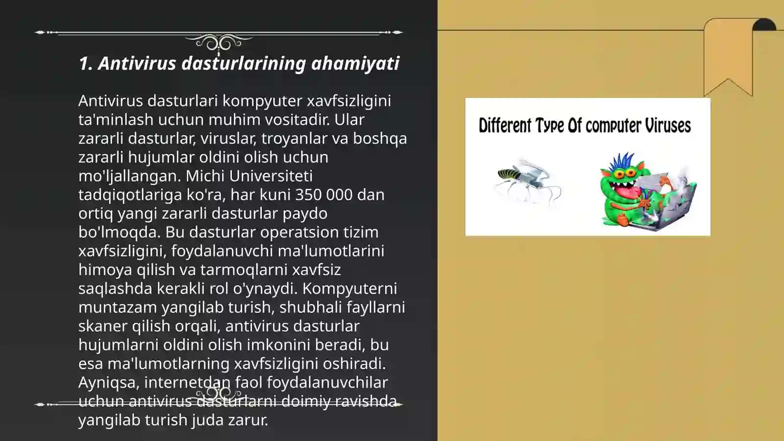 Antiviruslar va ularning turlari kompyuter viruslari 3