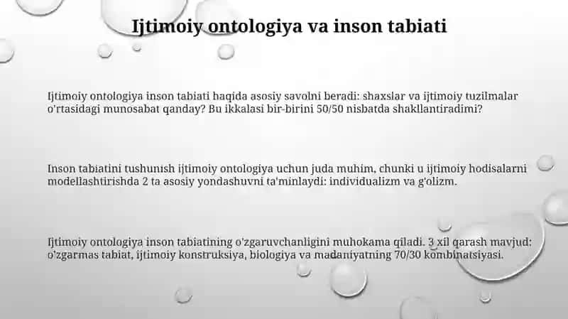 Jamiyat va inson falsafasi 3