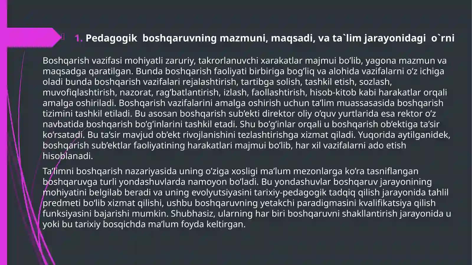 AMALIY MATEMATIKA YO`NALISHI 1-KURS TALABASI TAQDIMOT ISHI 3