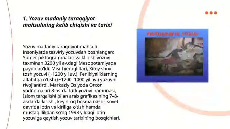 Yozuv madaniy taraqqiyot mahsuli 3