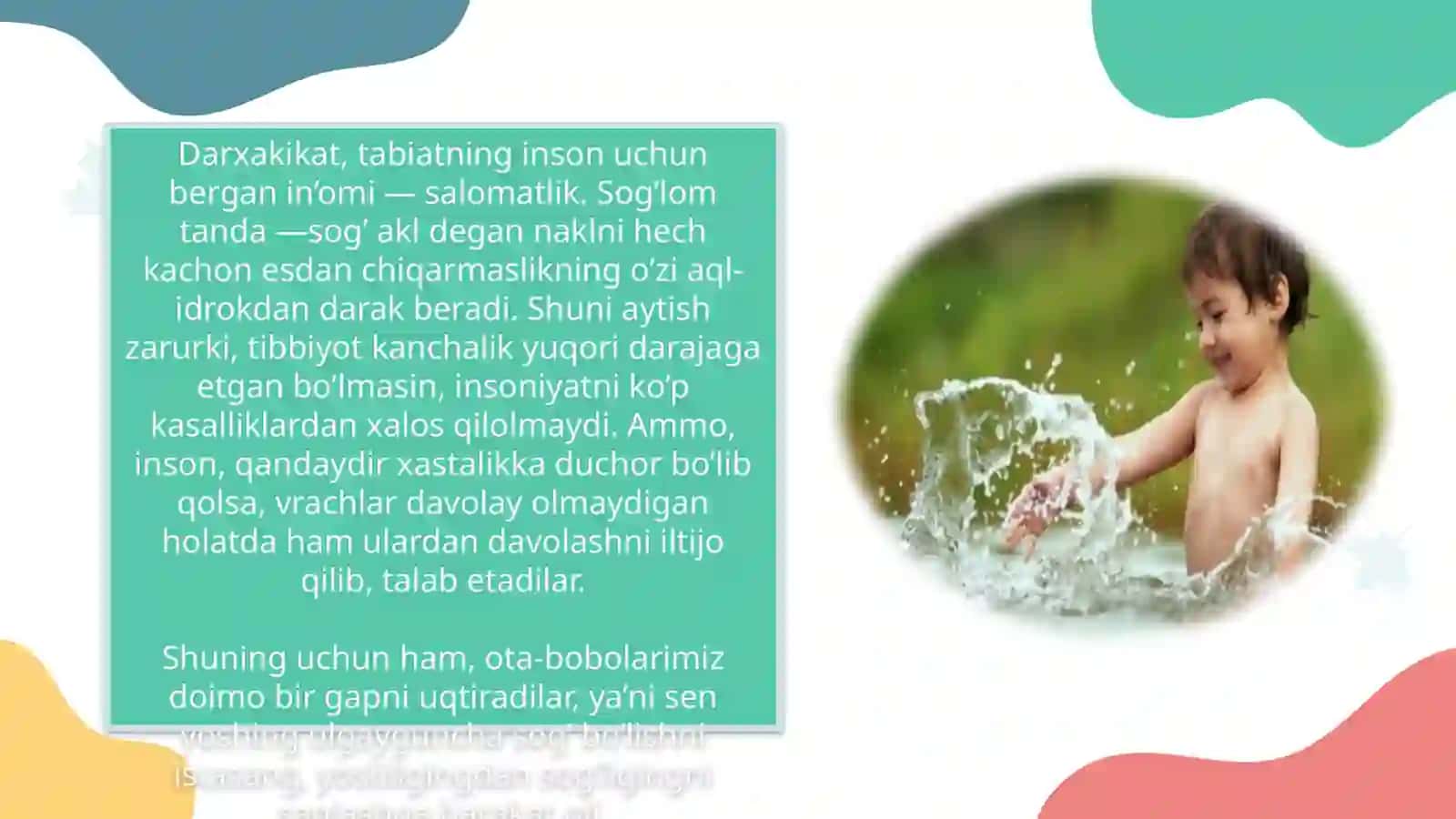 Organizmni chiniqtirish usullari 3