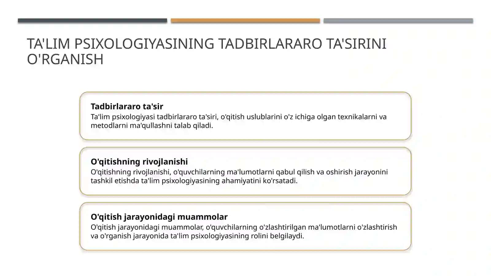 Pedagogik psixologiyaning boshqa fanlar bilan aloqadorligi 3