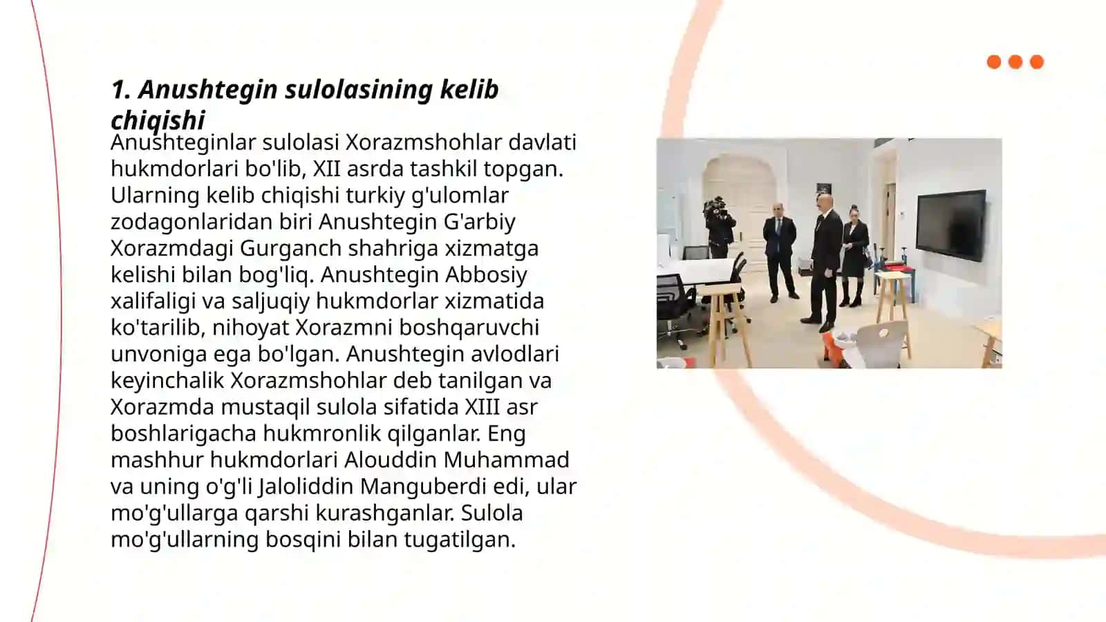 Anushtegin - xorazmshohlar davlat boshqaruvi 3