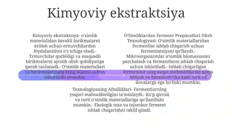 OʻSimliklardan Ferment Preparatlari Olish Texnologiyasi 3