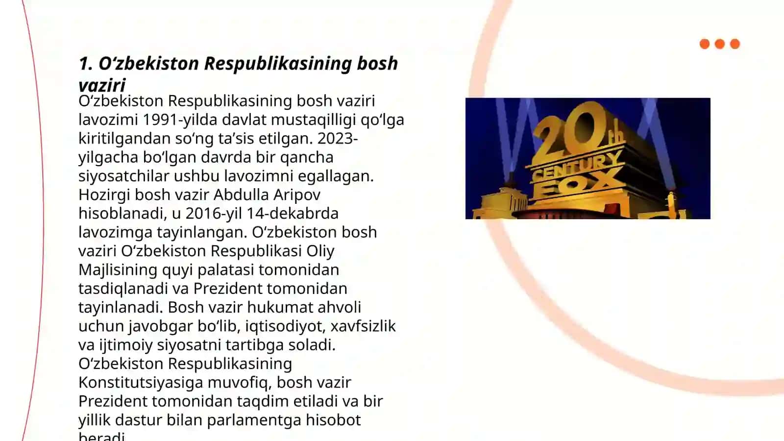 Oʻzbekiston Respublikasining Vazirlar Mahkamasi Islomova Zahroxon 3