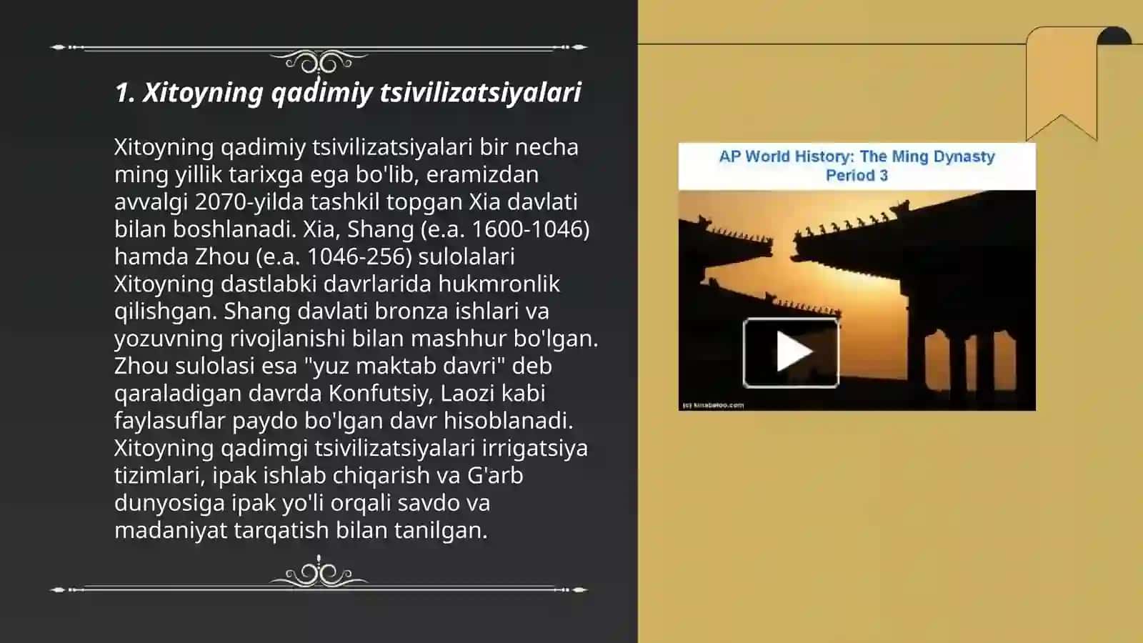 Xitoy tarixi taqdimot 3