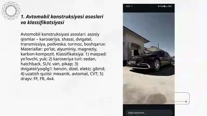 Avtomobil konstruksiyasi 3