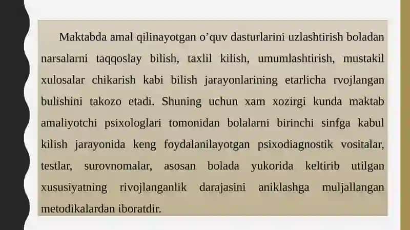 Bolalarni maktab ta'limiga tayyorlashda pedagogik psixologik muammolar va ularning yechimlari 3