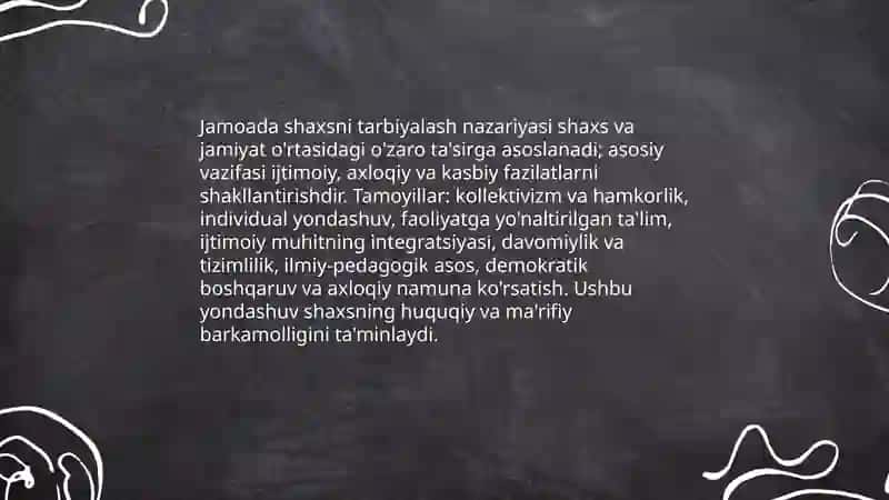 Jamoada shaxsni tarbiyalash 3