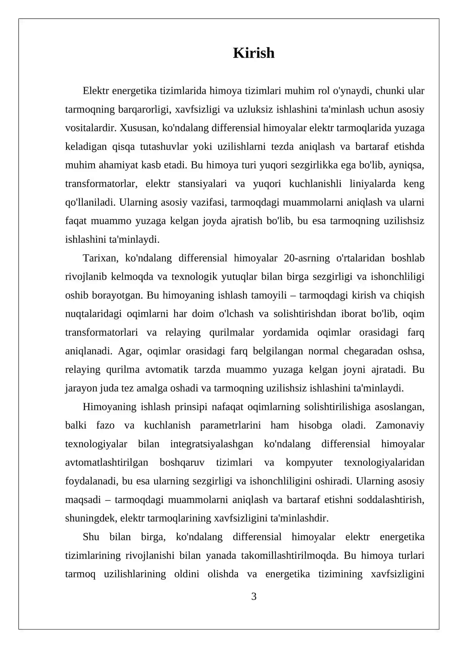 KO'NDALANG DIFFERENSIAL HIMOYANING VAZIFASI VA ISHLASH PRINSIPI 3