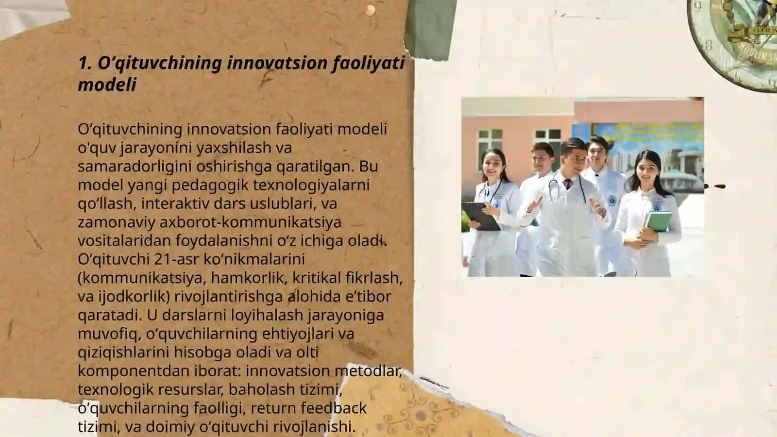 Oʻqituvchining innovatsion faoliyati modeli 3
