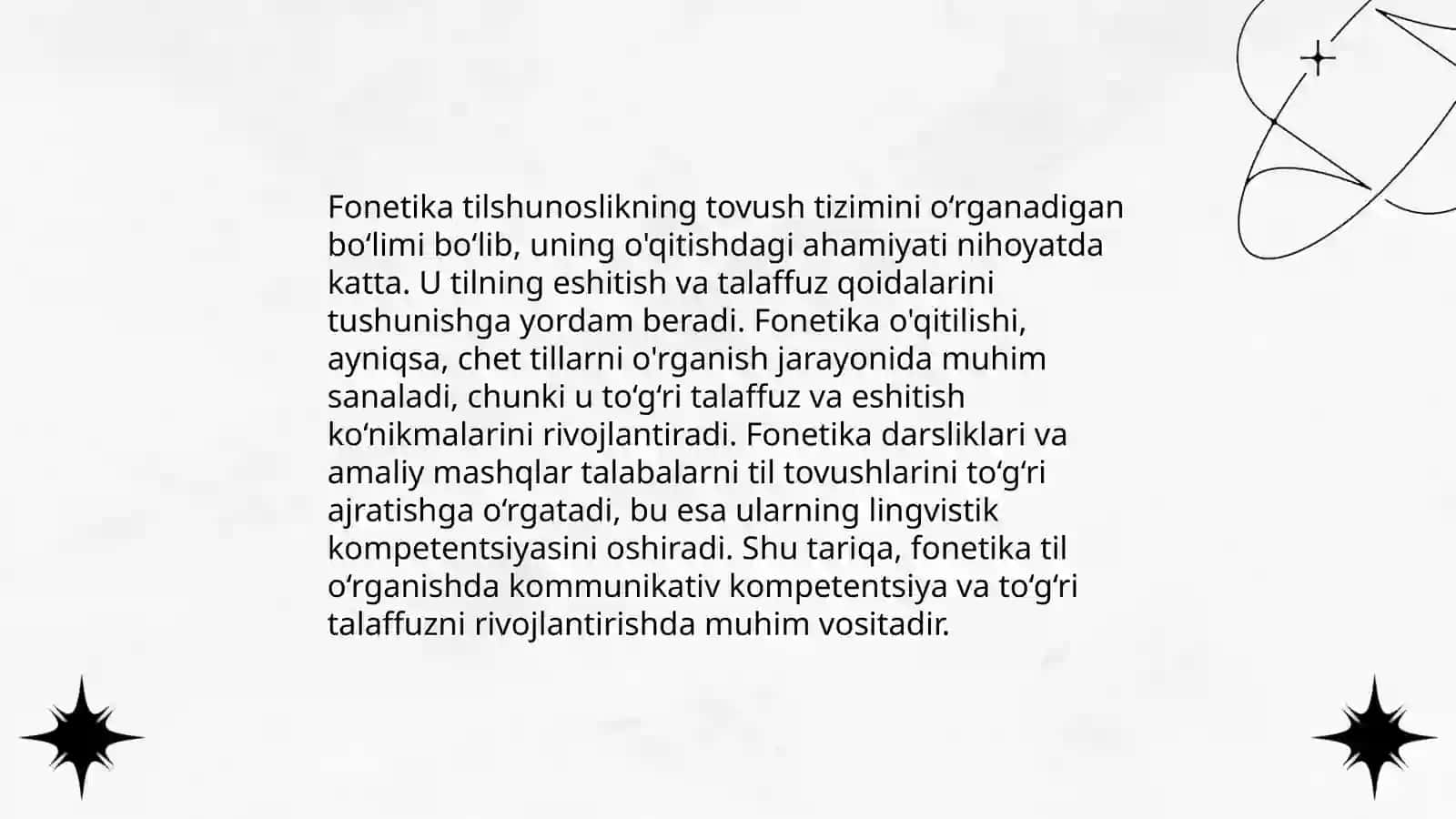Fonetika o'qitishning maqsadi, vazifasi va tamoyillari 3