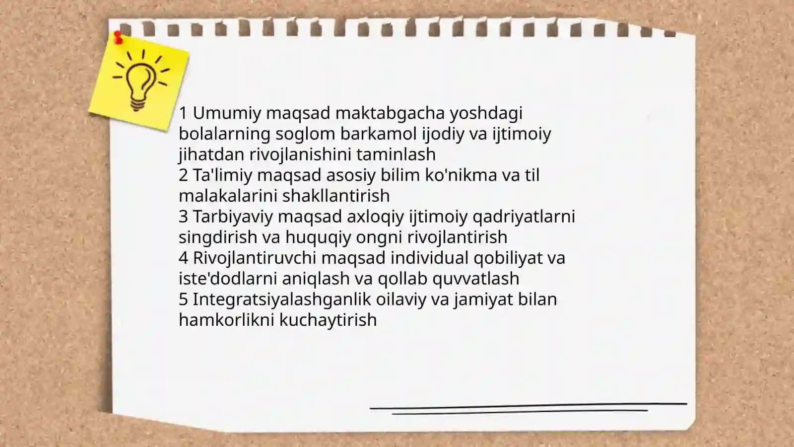 Maktabgacha ta'lim tizimida davlat talim standartining maqsadi va vazifalari 3