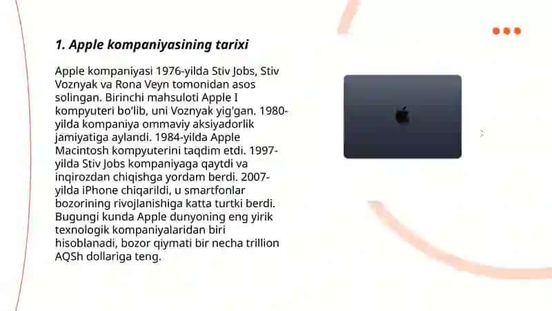 Apple kompaniyasining tarixi 3