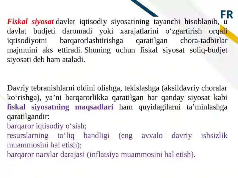 BUDJET-SOLIQ SEKTORINING MAKROIQTISODIY TAHLILI 3