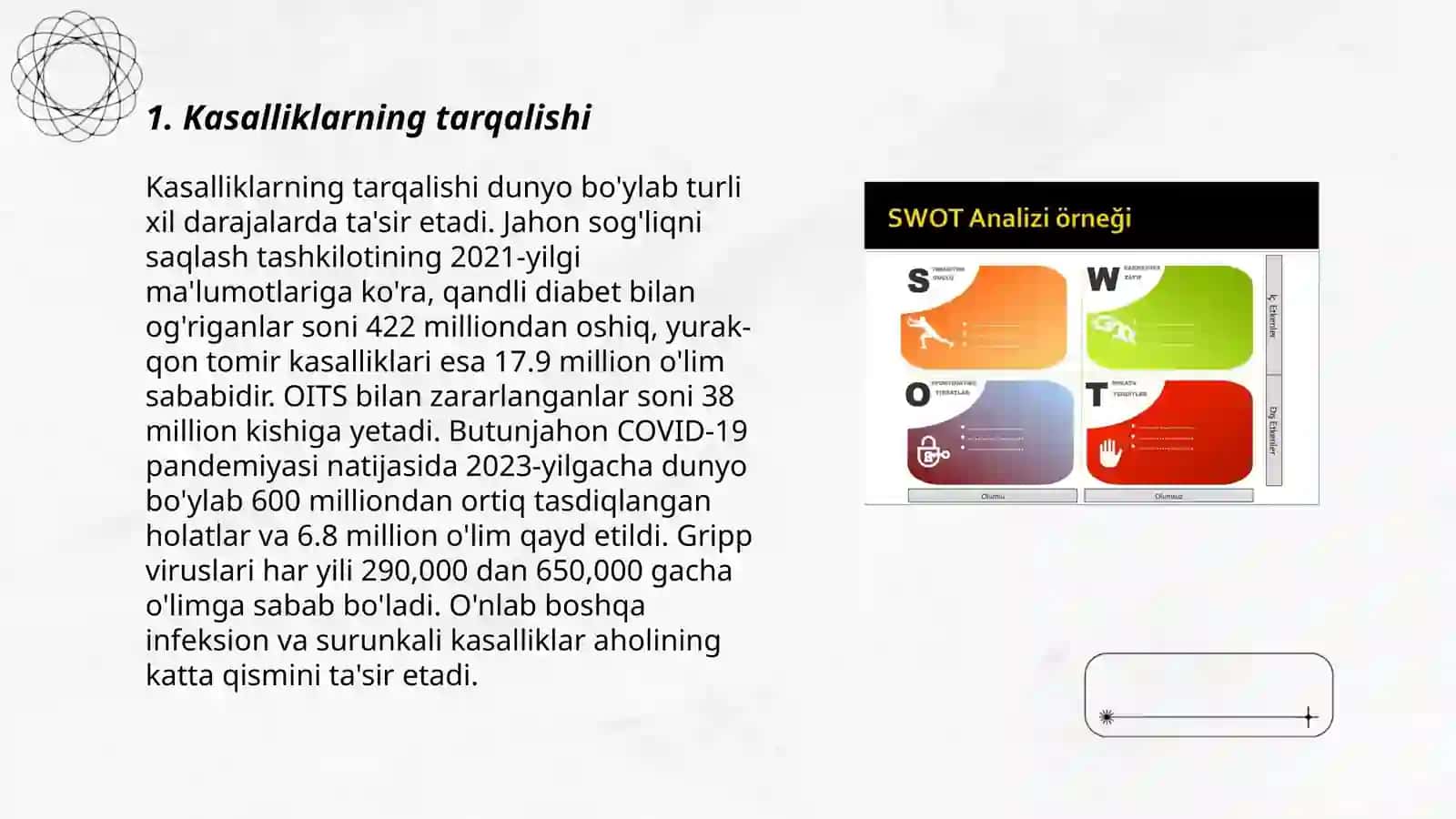 Nasildan nasilga otadigan kasalliklar SWOT taxlil 3