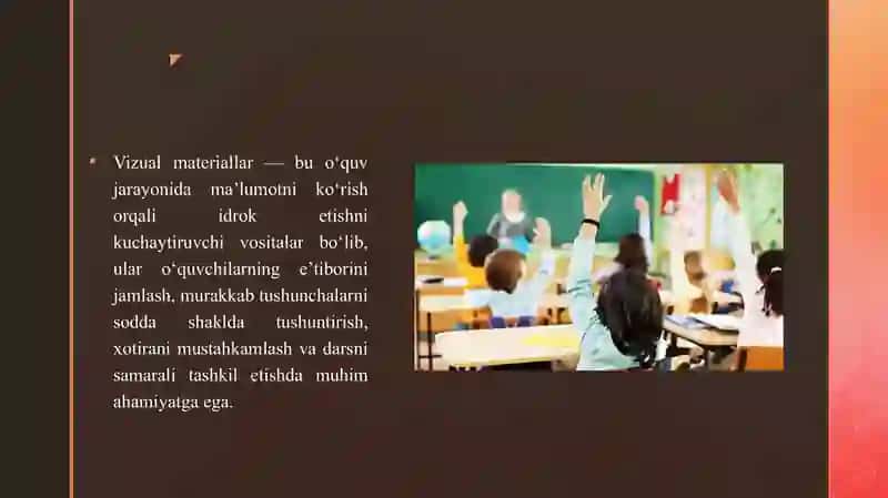 VIZUAL MATERIALLARDAN FOYDALANISH 3