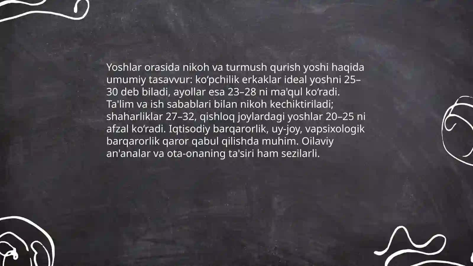 Yoshlarning oilaviy hayot haqida tasavvurilari 3