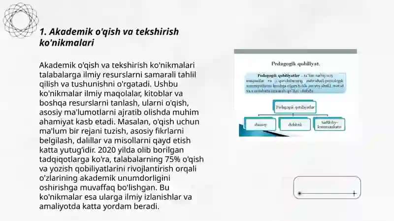Akademik ko‘nikmalar kasbiy kompatentlik 3