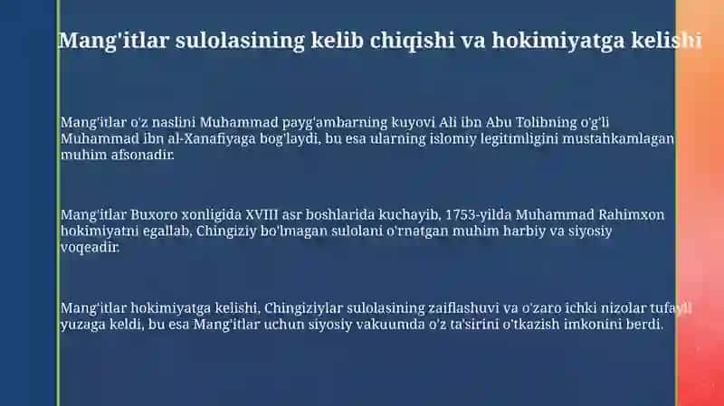 Mangʻitlarboshqaruvdavri 3