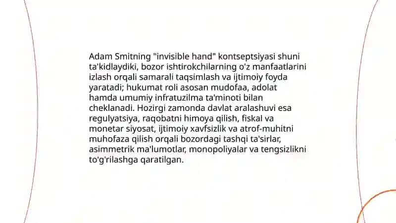 A. Smit va hozirgi zamon. D. Rikardo talimotining farqlarini tahlil qilish 3