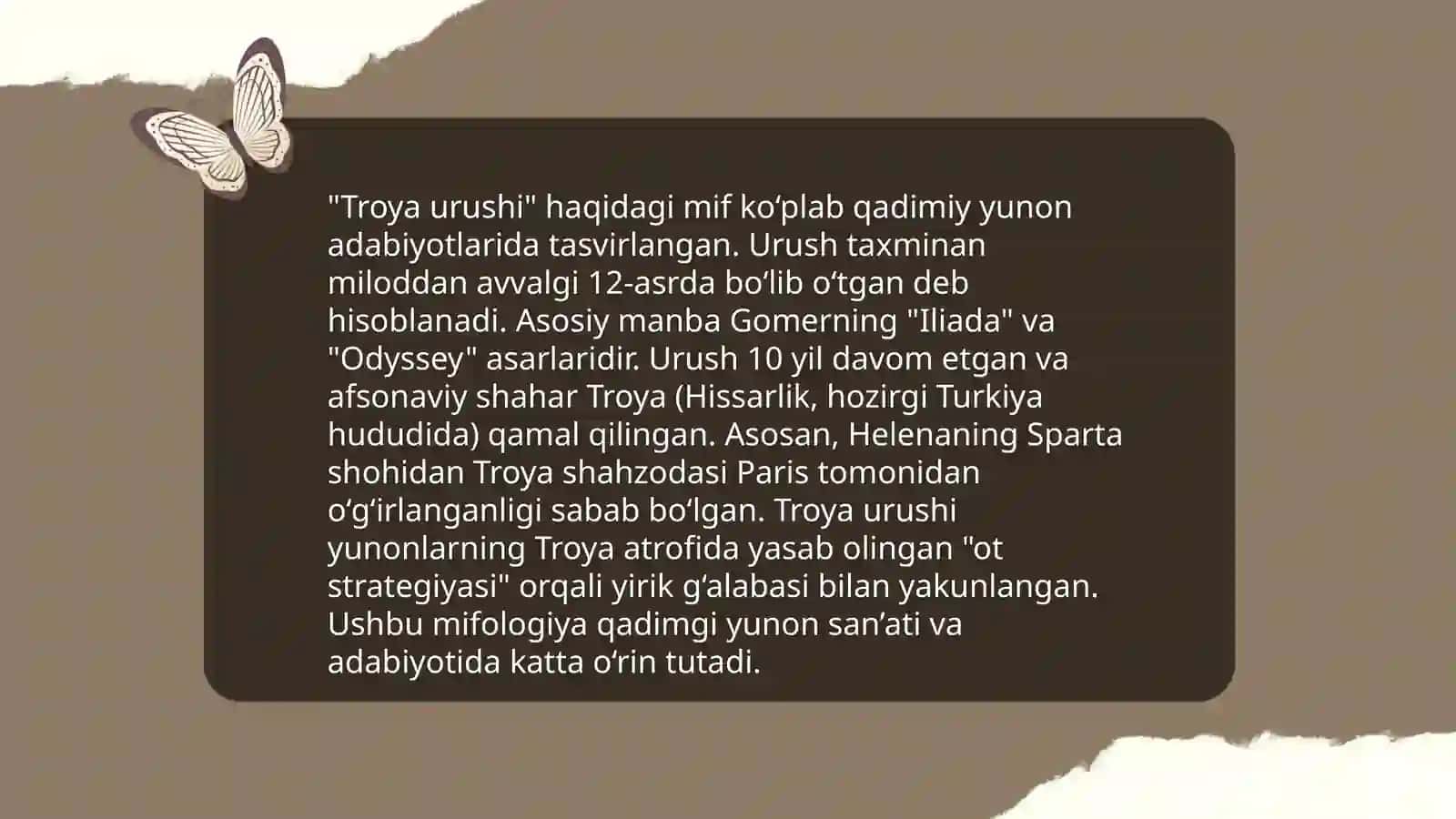Gomerning "illiyada va Odisseya" asarida mifologik obrizlar 3