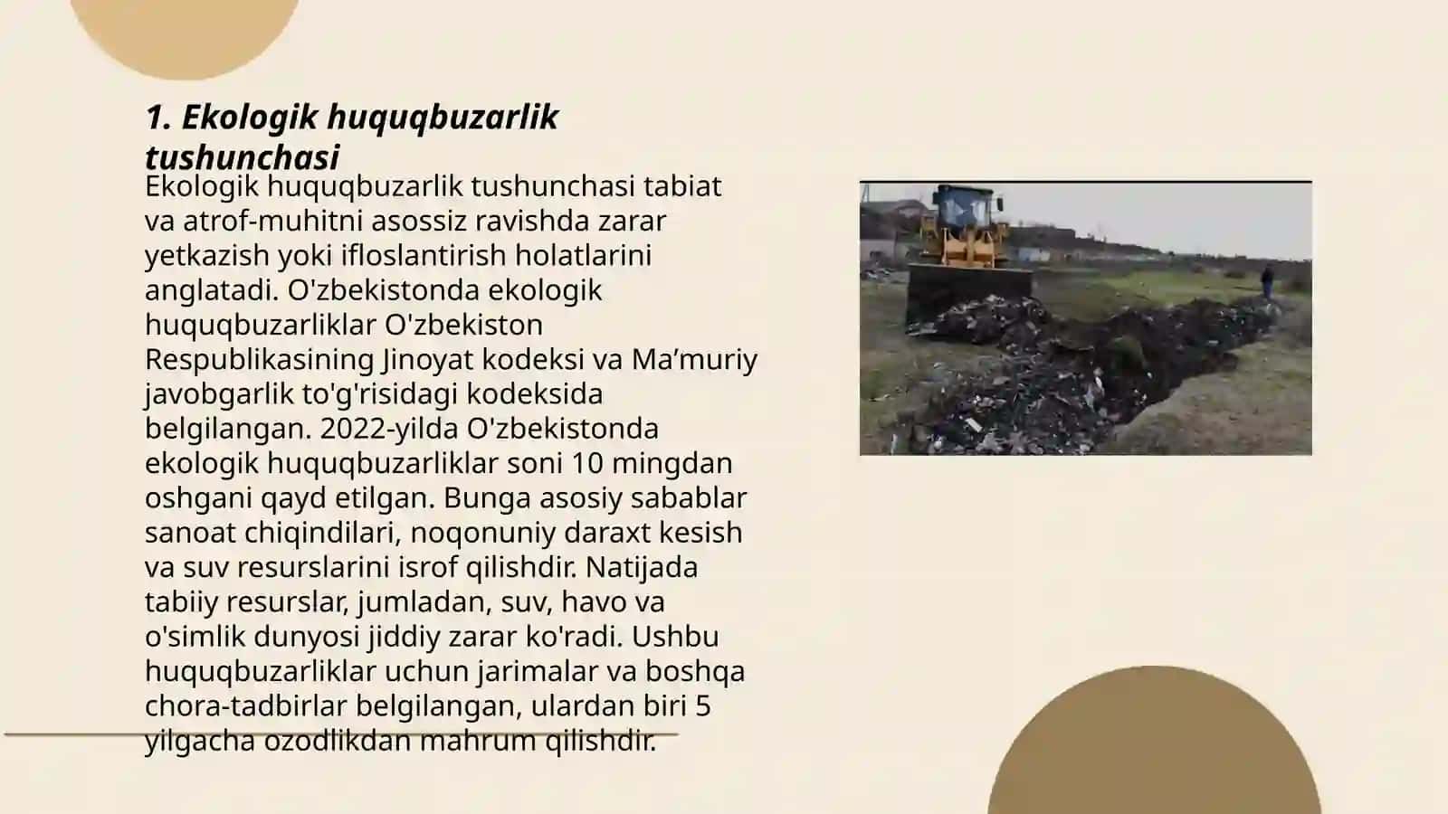 Ekologik huquqbuzarlik uchun yuridik javobgarlik 3