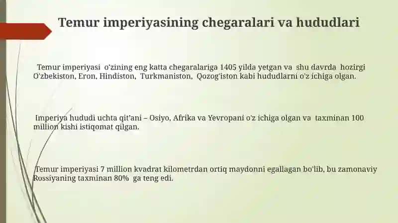 Amir - Temur buyuk davlat arbobi 3