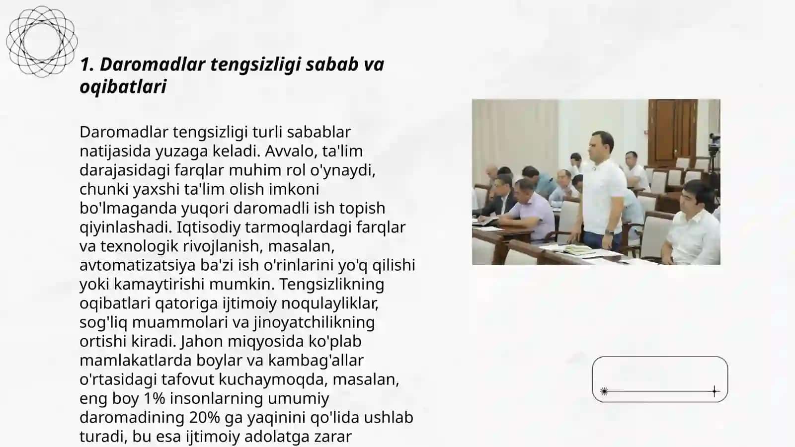 DAROMADLAR TENGSIZLIGI VA KAMBAG’ALLIKNI QISQARTIRISH 3