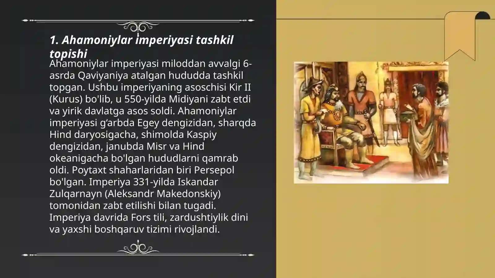 Ahamoniylar davrida davlat boshqaruvi 3